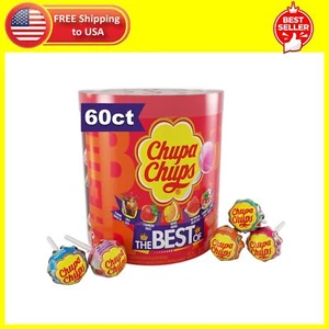 Candy Lollipops 5 Assorted Flavors 60 Count Drum Pack of 1 FREE SHIPPING - Picture 1 of 12