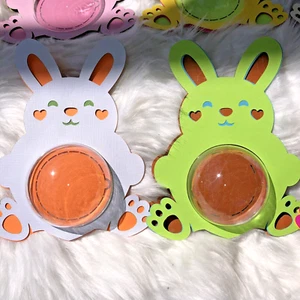 Easter Bunny Candy Dome Holder Set of 5 Handmade New - Picture 1 of 4