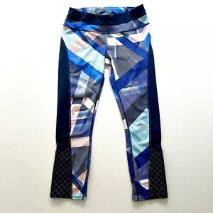 Athleta Leggings Womens Small Tall, Capri Electric Geo Sonar Zip Pocket Yoga - Picture 1 of 3