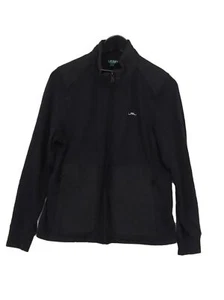 Ralph Lauren Women's Hoodie L Black Graphic Cotton with Elastane Full Zip - Picture 1 of 6