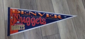 1990's DENVER NUGGETS Sold Full Size Felt Pennant Rare VINTAGE NBA - Picture 1 of 1