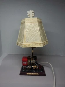 vtg Ting Shen Train Lamp with Colored Inner Shade 12' working child collection - Picture 1 of 8