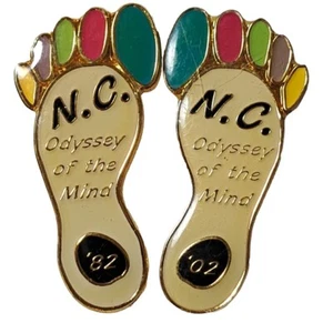 2 spille NC OM OOTM DI 💥 tarheels Carolina del Nord💥 dita arcobaleno vintage 2002 - Foto 1 di 5