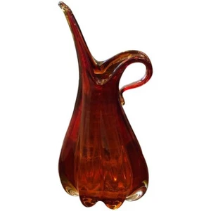 mid-Century Modern Italian sommerso Red Murano Glass Vase, 1960 - Picture 1 of 11