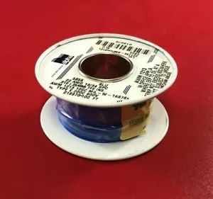 ALPHA WIRE 5855 BL005 (100FT) BLUE 24AWG MIL-W-16878/4 (Type E) - Picture 1 of 4