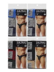 Men's 12 Pack 100% Cotton Stretch Knitted Underwear Breathable Bikini Briefs - Picture 1 of 4
