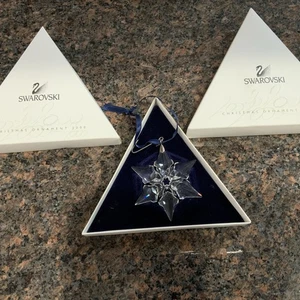 Swarovski Christmas Holiday Ornament Snowflake 2000 With Box - Picture 1 of 7