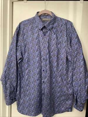 "Camisa de vestir Daniel Cremieux Signature Collection L/S cachemira talla L pecho 47""" Foto 1 de 4
