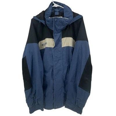 Columbia Hombre XL Chaqueta con Capucha Extraíble Invierno ESQUÍ Deporte Resistente al Agua Foto 1 de 4