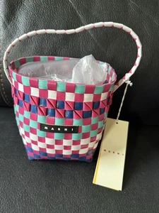 Marni Pod Kindertasche Borsa rosa weiß blau grün Beuteltasche - Bild 1 von 3