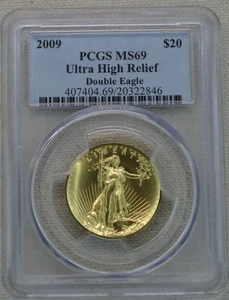 2009 Saint Gaudens Ultra High Relief Double Eagle PCGS MS 69 US Mint 1 Oz $20 - Picture 1 of 4