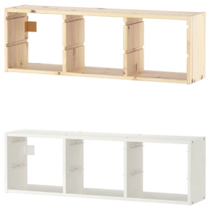 TROFAST Wand Aufbewahrung hellweiß gebeizt Kiefer Kinderzimmer Organizer Einheit - Bild 1 von 3