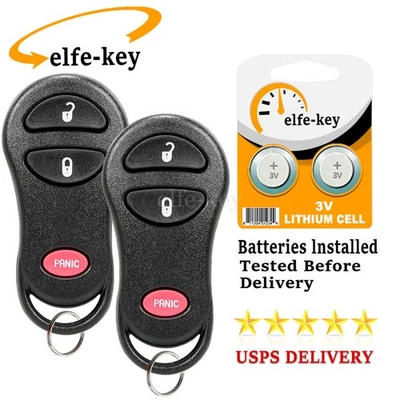 Para 1999 2000 2001 2002 Dodge Ram 1500 2500 3500 3B Mando a distancia Llavero 56045497 Par Foto 1 de 4