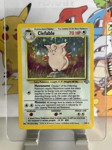 🔹 Clefable 1/64 Holo Rare🔹Jungle Set 1999 Pokemon TCG Vintage Card - Picture 1 of 2
