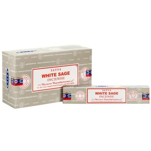 Set of 12 White Sage Incense Sticks by Satya (12/50) - Picture 1 of 1