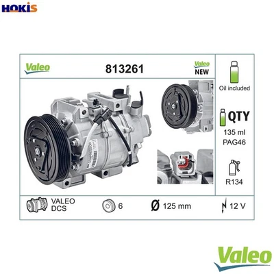 COMPRESSOR AIR CONDITIONING 813261 FOR NISSAN QR25DE 2.5L 4cyl X-TRAIL - Image 1 of 4