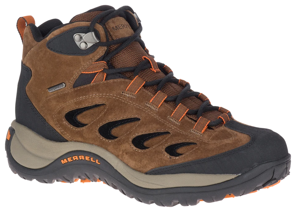 Merrell J035439 Refle Mid Waterproof Hiking Boots for Men - Earth - 9M