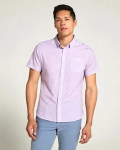 7 Diamonds Cassian Short Sleeve Button-Up Shirt Men’s XXL Dusty Rose Top $89 - Picture 1 of 16