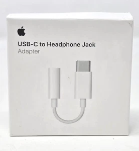 New OEM Genuine Apple USB-C to 3.5 mm Headphone Jack Adapter A2155 MU7E2AM/A - Picture 1 of 5