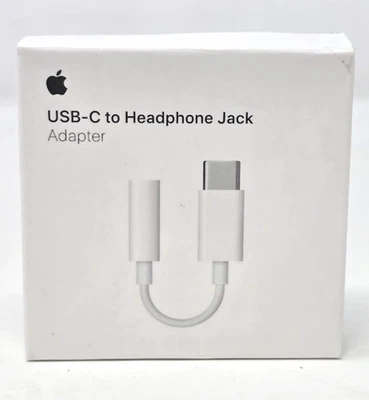 New OEM Genuine Apple USB-C to 3.5 mm Headphone Jack Adapter A2155 MU7E2AM/A - Image 1 of 4