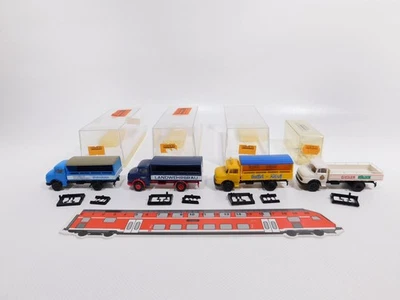 4x Brekina H0 1:87 Truck MB 4708 4709 47200 etc Sg / Mint + Box #DI57-0, 5 - Image 1 of 4