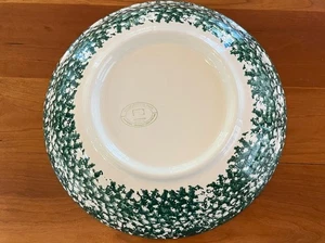 Vintage Roma Inc. Italian Serving bowl Pasta/salad Green Pottery 13” Spongeware - Picture 1 of 5
