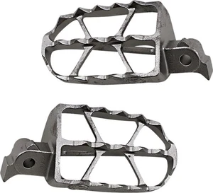 Moose ND Series Offset Footpegs 1/2" Offset Silver fits Honda CRF50F/CRF70F - Picture 1 of 1