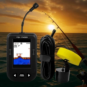 45 Degrees Portable Sonar Finders 100M Depth Sonar Fish Finder  Sea Fishing - Picture 1 of 12