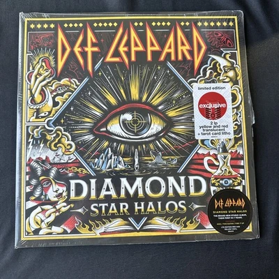 Def Leppard: Diamond Star Halos TARGET Exclusive LP Red Yellow Vinyl. Sealed New - Imagem 1 de 2