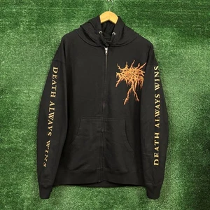 Cattle Decapitation Death Atlas Death Metal Band Zip-Up Hoodie Size Large - Picture 1 of 4