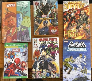 Marvel Book Collection of 6 Hard (2) & Softcover (4), XLNT Condition *Ships Free - Picture 1 of 4