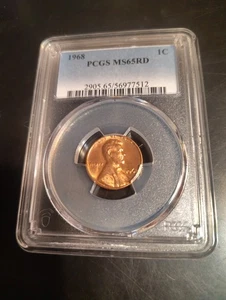 1968 PCGS MS 65 Full RD Lincoln Cent - Picture 1 of 1
