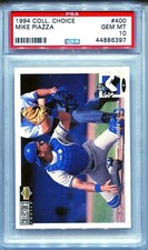 1994 COLLECTOR'S CHOICE - #400 MIKE PIAZZA (HOF) - LOS ANGELES DODGERS - PSA 10