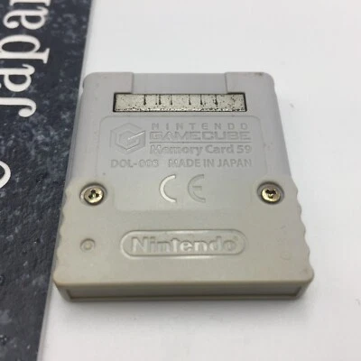 Official Nintendo Gamecube Memory Card 59 Blocks Genuine Grey DOL-008 - Image 1 of 2