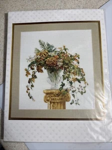 Vintage Thea Gouverneur Counted Cross Stitch PATTERN ONLY 1083 Autumn Bouquet - Picture 1 of 3