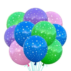 Stern Thema Ballons 12 Zoll Nachthimmel, Sternen niedliche Galaxie, ausgewählte Farben Sterne - Bild 1 von 16