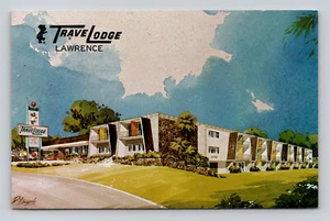 Postal de viaje Lawrence Kansas Lodge - Imagen 1 de 2