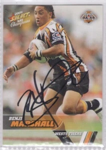 β π₯ 2008 CHAMPIONS Signed Card BENJI MARSHALL #190 π₯β - Picture 1 of 1