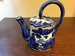 Victoria Ware Eisenstein Krug 7 3/4" blaue Keramik - Bild 1 von 9