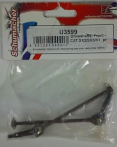 Schumacher U3599 driveshafts,  Front CAT SX2/SX3/K1 pr  new original - Picture 1 of 2