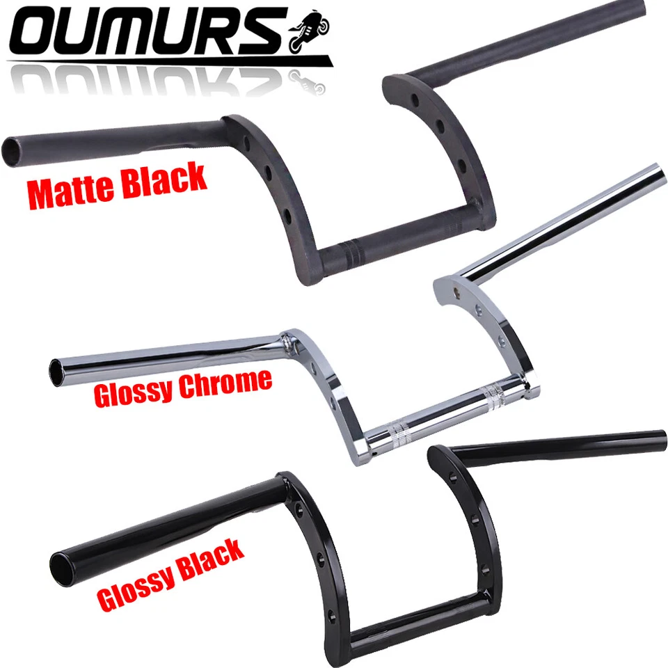 Manillar barras Z de arrastre de 1" para Honda Shadow VT ACE Aero Sabre Spirit 600 Kawasaki Foto 1 de 4