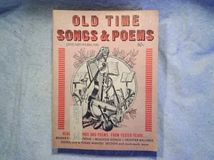1969 OLD TIME SONGS & POEMS MAGAZINE vol.2 #3 january,John Brown,tower press,inc - Picture 1 of 6