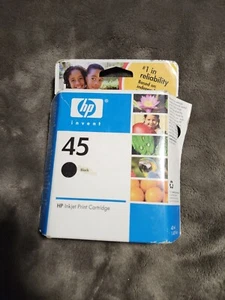 HP 45 Black Ink Cartridge (51645A) - Genuine New Sealed Exp Jan 2008 - Picture 1 of 3