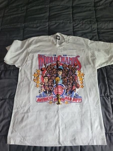 Vintage Detroit Pistons Bad Boys Caricature World Champs T-shirt Size XL 1989 - Picture 1 of 2