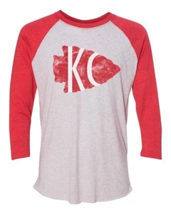 Unisex Kansas City Fußball Vintage 3/4 Triblend Langarm (X-small - 2XL) - Bild 1 von 2