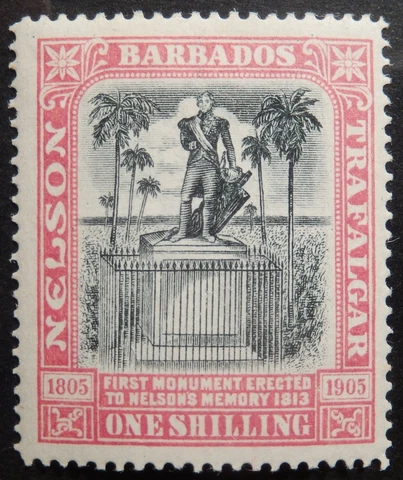 Barbados Scott #108, Mint Original Gum (HR) Cover