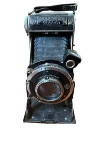 Vintage Folding Camera Balda Glorina RW COMPUR RADIO Lens Meyer Gorlitz - Picture 1 of 8