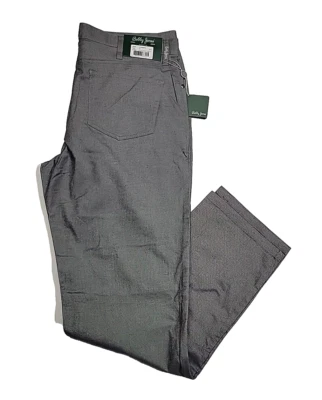 Pantalones de golf Bobby Jones pata de gallo gris jaspeado pantalones metálicos para hombre 38x33 nuevos con etiquetas Foto 1 de 4
