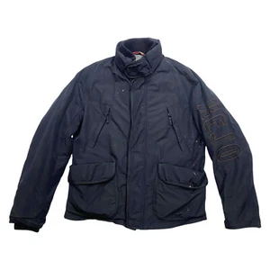 Kejo Gänsedaunen gepolsterte Jacke | Vintage High End Luxus Designer dunkelmarineblau - Bild 1 von 7
