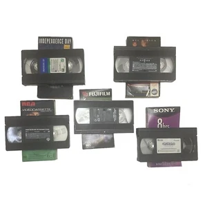 5 VHS Tapes Sci Fi Fantasy Animation Untested Independence Day Harry Potter - Picture 1 of 5